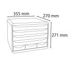 STORE-BOX MINI 7 drawers ECOBlack glossy - Glossy black