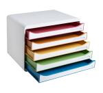 Module de classement Big Box Plus horizon 5 tiroirs Glossy