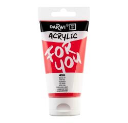 Darwi For You tube de peinture acrylique 75 ml - Rouge vif
