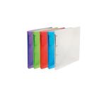 Classeur 4 anneaux plastifié Exacompta Crystal A4 - Dos 2 cm couleurs assorties