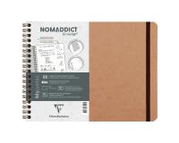 My.Notes Age Bag cahier reliure intégrale à marges détachables B5 paysage 120 pages détachables DOT + cadre en-tête - Tabac