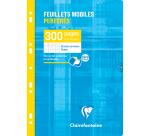 Feuillets mobiles-blanc A4 grands carreaux 300 pages
