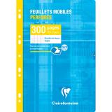 Feuillets mobiles-blanc A4 grands carreaux 300 pages