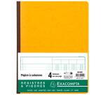 Piqûre 32x25cm 4 colonnes sur 1 page 31 lignes 80 pages - Couleurs assorties