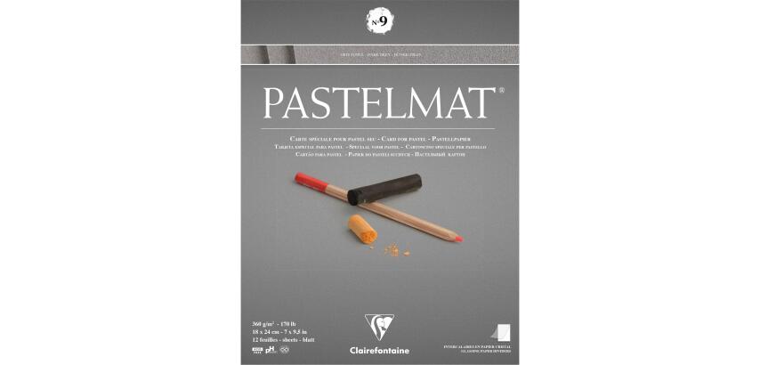 Pastelmat bloc collé 12F 18x24cm 360g n°9