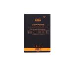 Bloc agrafé Rhodia le R N°12 8,5x12 cm 70 feuillets ligné 90g - Orange