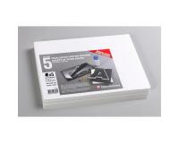 Carton Mousse lot 5 feuilles A4 10mm - Blanc