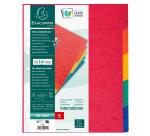 Divider Pressbd Lwght A4+ 5P - Assorted colours