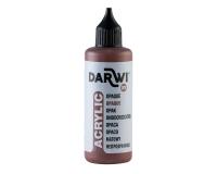 Darwi Flacon de 80 ml de Peinture Acrylique Universelle Opaque - Marron foncé
