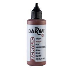 DARWI Acrylfarbe opak, Flasche 80ml, Dunkelbraun - Dunkelbraun