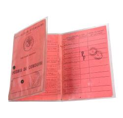 Estuche protector de 3 hojas (antiguo carnet de conducir francés) 6 caras 88x125 PVC 20/100º - Cristal