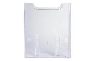 Elemento de pared de distribuidor folletos (a montar) - A4 vertical - 8 x 23,9 x 30 cm - 80x239x300 mm - Cristal