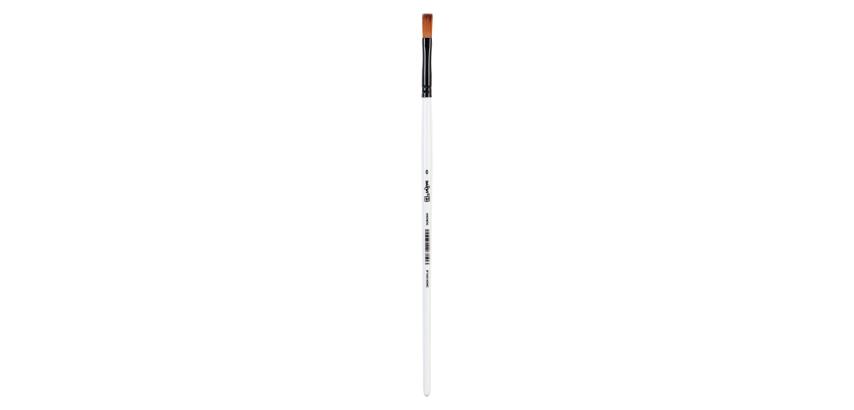 Darwi For You Lang plat penseel 6 mm T 6 - Wit