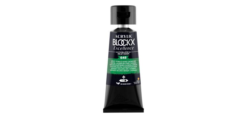 Peinture acrylique extra-fine fine tube 75ml - Vert foncé sans cadmium