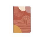 Terracotta, Notizheft mit Fadenbindung 7,5x12 cm, 24 Blatt blanko, sortiert