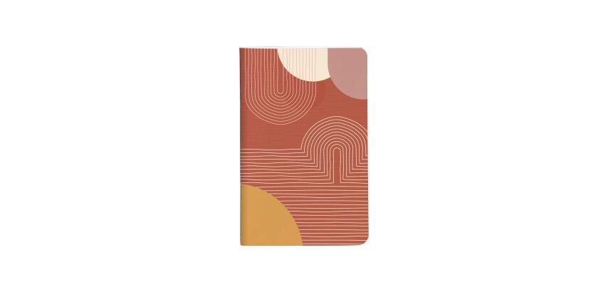 Terracotta, Carnet cousu fil 7,5x12 cm, 48 pages, uni, ass.