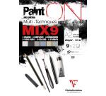 PaintON Mix 9 bloc collé 18F A2 250g assorti 9x2F