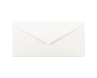 25 enveloppes DL (110x220mm) Vergé de France doublées gommées - Blanc