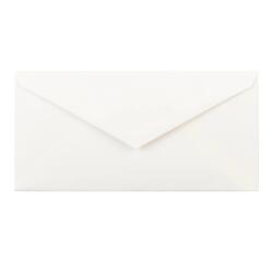 25 enveloppes DL (110x220mm) Vergé de France doublées gommées