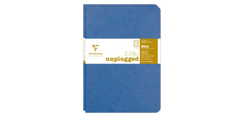Set de 2 carnets piqués Age Bag A5 96 pages ligné - Bleu