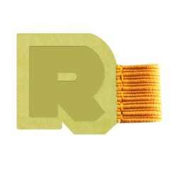 Rhodiarama porte-stylo autoadhésif 4x3 cm pour blocs carnets et agendas - Anis