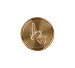 Pastille laiton sceau sur broche lettre anglaise