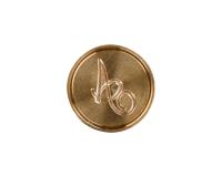 Pastille laiton sceau sur broche lettre anglaise