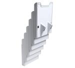 Espositore da parete verticale 6 scomparti A4