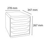 Module de classement Big Box 4 tiroirs Iderama
