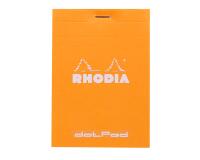 dotPad - bloc agrafé Rhodia N°12 8,5x12 cm dot 80 feuillets 80g - Orange
