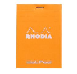 Rhodia Stapled Dot Pad Orange, 85x120 - Orange|