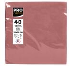 Pack of 40 micro-embossed 2-ply wadding napkins - 38x38 cm
