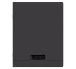 Cahier piqué 8000 POLYPRO 17x22 cm 96 pages grands carreaux 90 g - Noir