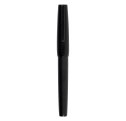 Stylo, en métal précieux noir mat, plume EF - Noir