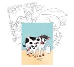 Graffy Colour, Farm Animals Mom Baby - Multicolour