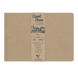 Carnet Dessin carnet cousu 40F A4 140g - Kraft