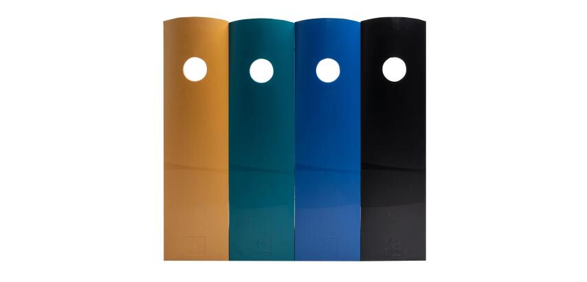 Exacompta, Set mit 4 Mag Cube, Stehsammler, Neo Deco - Farben sortiert
