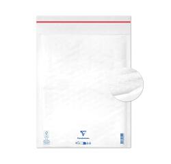 Luftpolster-Versandtaschen haftklebend 270x360mm, weißes Karaftpapier 80g, Kartonbox mit 100 Stück - Weiß