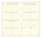 Recharge Agenda de poche Eurotime 16 8,5 x 16 cm Semainier Janvier à Décembre 2027 - Tranche or