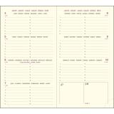 Recharge Agenda de poche Eurotime 16 8,5 x 16 cm Semainier Janvier à Décembre 2027 - Tranche or