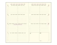 Recharge Agenda de poche Eurotime 16 8,5 x 16 cm Semainier Janvier à Décembre 2027 - Tranche or
