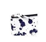 COSMICUIR CUIR Lisse Trousse plate 22x11 cm Bleu foncé