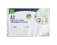 Sachet de 10 pochettes perforées PP recyclé Forever 9/100e - A3 - Translucide