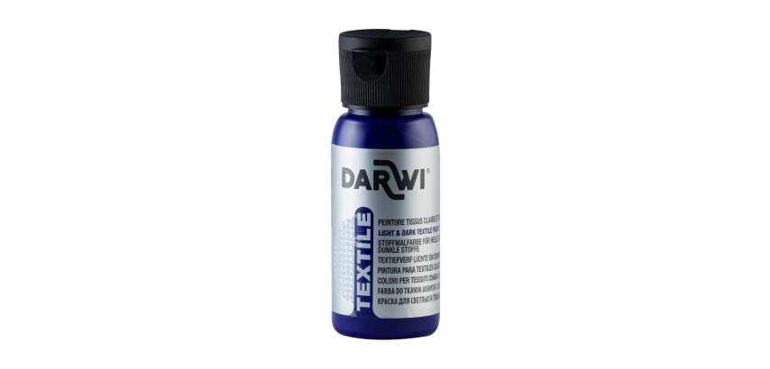 Darwi Opaque Textile Paint - 50ml - Dark Blue