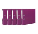 Exacompta, Set mit 5 Ordnern A4, PP, Rückenbreite 80mm, Prem'Touch-Mechanik - Fuchsia