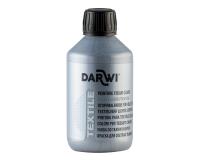 DARWI Flacon de 250 ml de Peinture Textile Métallique - Argent