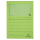 Paquet de 25 chemises à fenêtre Forever 130g/m2 - 22x31cm - Vert Pré