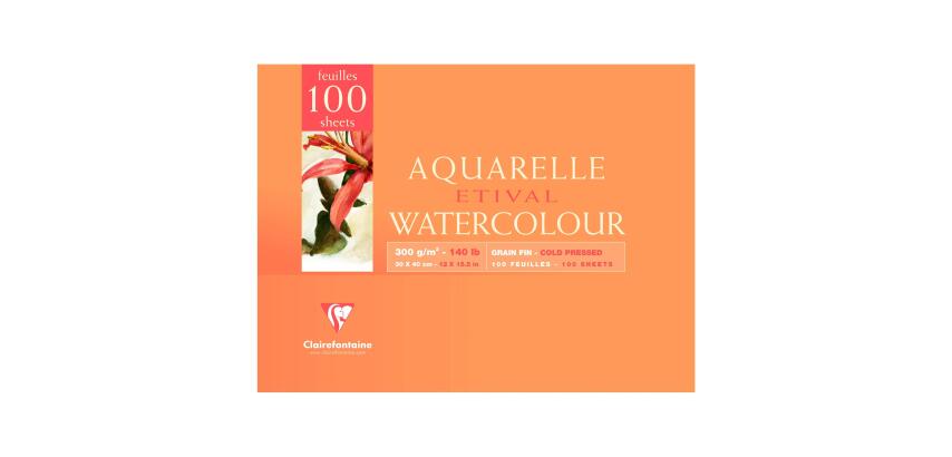 Etival bloc collé 2 côtés 100F 30x40cm 300g grain fin