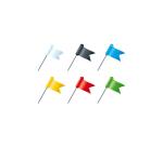 Exacompta Flag Marker/Map Pins - Assorted colours
