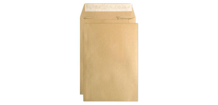 Boite de 500 Pochettes Kraft Milleraies Brun C5-162x229 mm - Auto-Adhésives - 90g/m2 - Brun